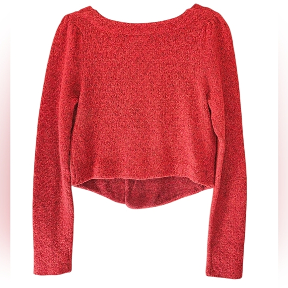 Moth By Anthropologie Wool Cardigan, Size Medium, Red, EUC - Picture 2 of 8